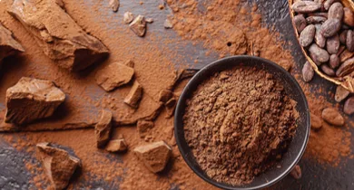 Cacao magro in polvere